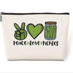 Peace Love Pickles Cream Pouch NIP NEW IN PACKAGE